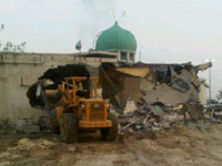 Al-Khalifa Regime Destroys Mosques
